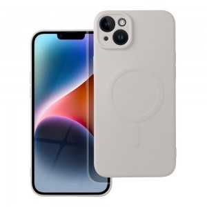 Husă iPhone 14 Plus Silicone Mag Cover Alb