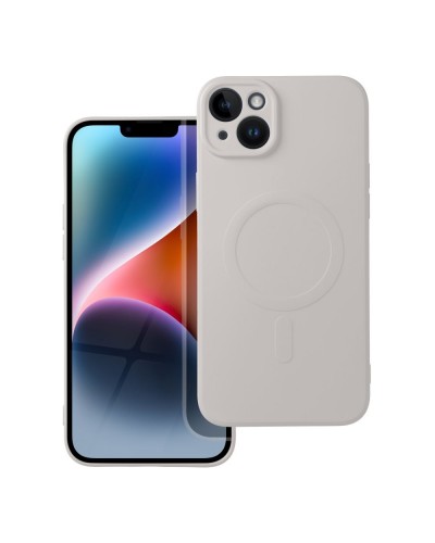 Husă iPhone 14 Plus Silicone Mag Cover Alb