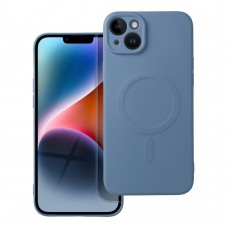 Husă iPhone 14 Plus Silicone Mag Cover Albastru