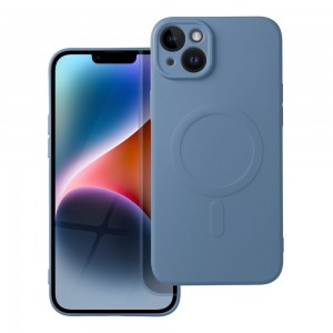 Husă iPhone 14 Plus Silicone Mag Cover Albastru