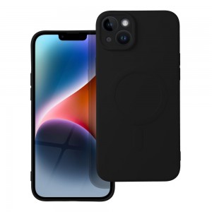 Husă iPhone 14 Plus Silicone Mag Cover Negru