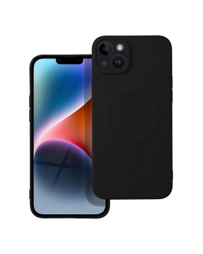 Husă iPhone 14 Plus Silicone Mag Cover Negru