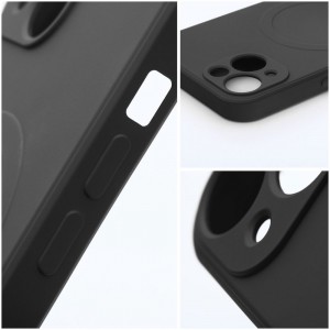 Husă iPhone 14 Plus Silicone Mag Cover Negru