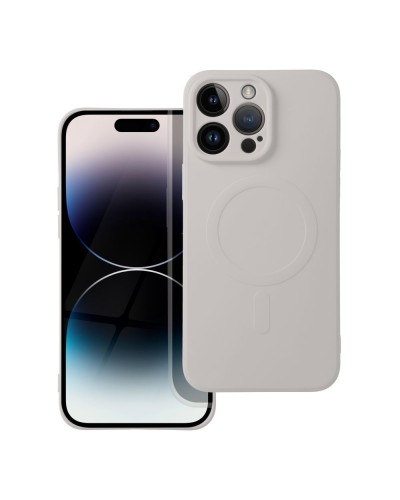 Husă iPhone 14 Pro Max Silicone Mag Cover Alb
