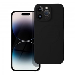 Husă iPhone 14 Pro Max Silicone Mag Cover Negru