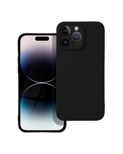 Husă iPhone 14 Pro Max Silicone Mag Cover Negru