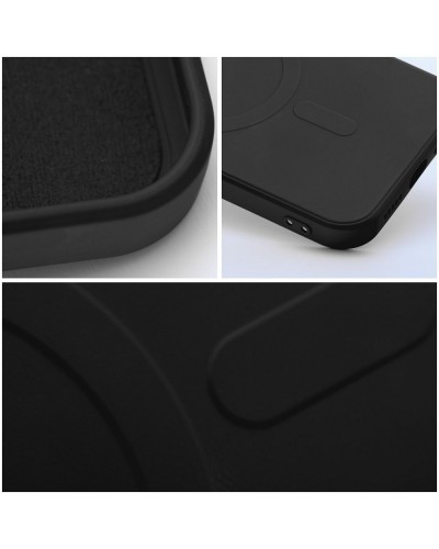 Husă iPhone 14 Pro Max Silicone Mag Cover Negru