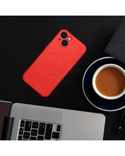 Husă iPhone 14 Pro Max Silicone Mag Cover Rosu