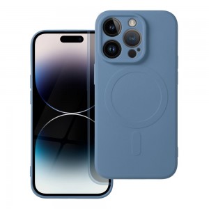 Husă iPhone 14 Pro Max Silicone Mag Cover Albastru