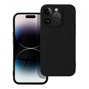 Husă iPhone 14 Pro Silicone Mag Cover Negru