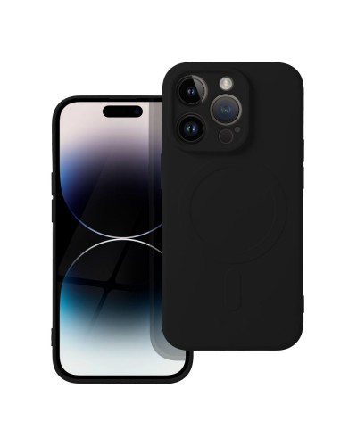 Husă iPhone 14 Pro Silicone Mag Cover Negru