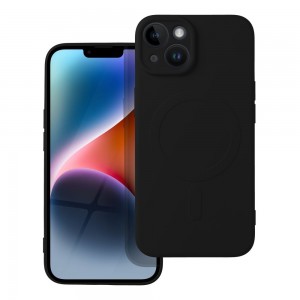 Husă iPhone 14 Silicone Mag Cover Negru