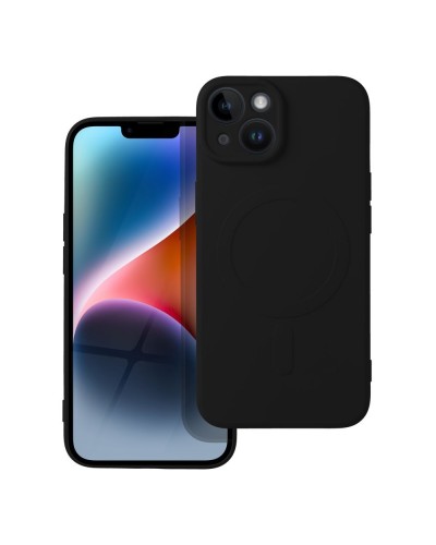Husă iPhone 14 Silicone Mag Cover Negru