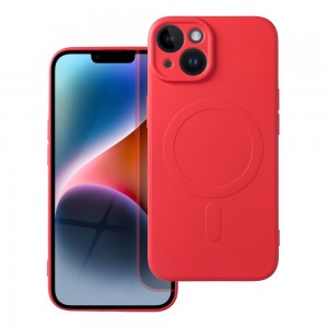 Husă iPhone 14 Silicone Mag Cover Rosu