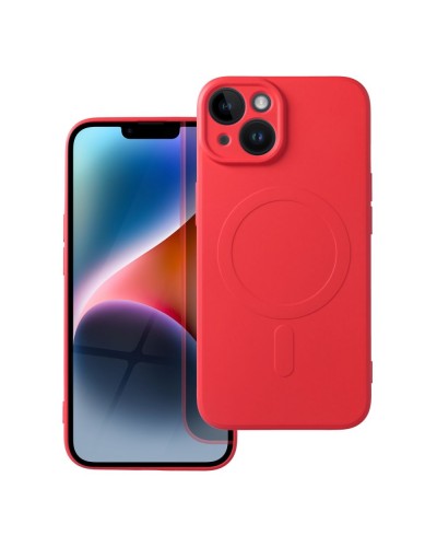 Husă iPhone 14 Silicone Mag Cover Rosu