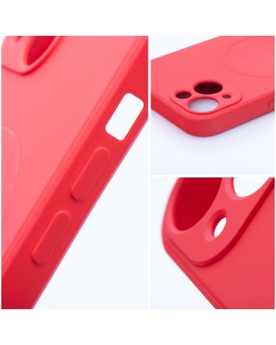 Husă iPhone 14 Silicone Mag Cover Rosu