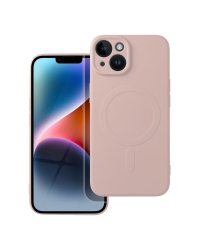 Husă iPhone 14 Silicone Mag Cover Roz