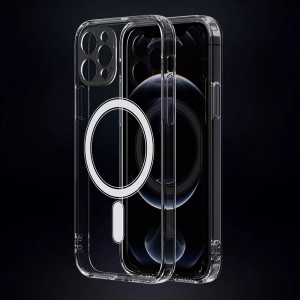 Husă iPhone 12 Pro Max Clear MagSafe Hybrid TPU Transparentă