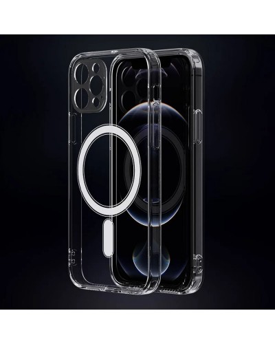 Husă iPhone 12 Pro Max Clear MagSafe Hybrid TPU Transparentă