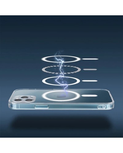 Husă iPhone 12 Pro Max Clear MagSafe Hybrid TPU Transparentă