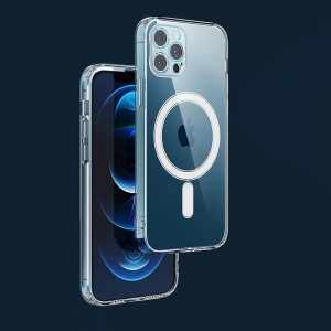 Husă iPhone 12 Pro Max Clear MagSafe Hybrid TPU Transparentă