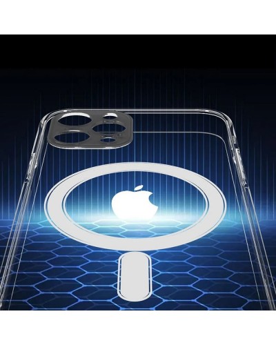 Husă iPhone 12 mini Clear MagSafe Hybrid TPU Transparentă