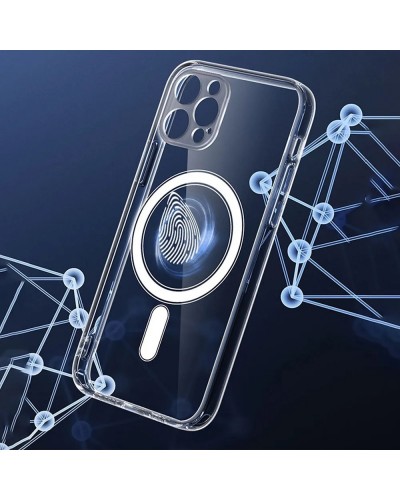 Husă iPhone 12 mini Clear MagSafe Hybrid TPU Transparentă