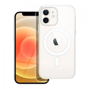Husă iPhone 12 mini Clear MagSafe Hybrid TPU Transparentă