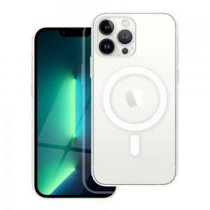 Husă iPhone 13 Pro Max Clear MagSafe Hybrid TPU Transparentă