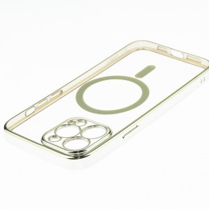 Husă iPhone 13 Pro Soft MagSafe TPU Classy Silver