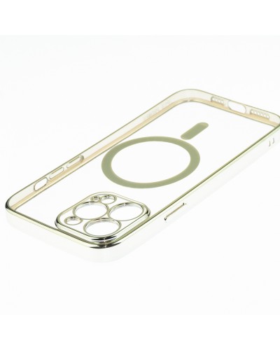 Husă iPhone 13 Pro Soft MagSafe TPU Classy Silver
