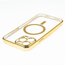 Husă iPhone 13 Pro Soft MagSafe TPU Luxury Gold