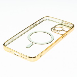 Husă iPhone 13 Pro Soft MagSafe TPU Luxury Gold