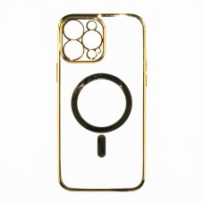 Husă iPhone 13 Pro Soft MagSafe TPU Luxury Gold