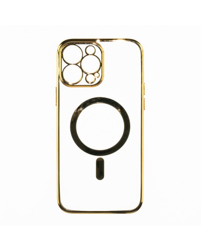 Husă iPhone 13 Pro Soft MagSafe TPU Luxury Gold