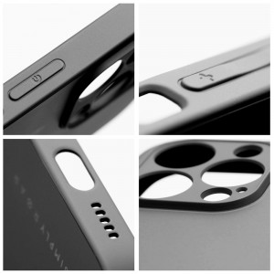 Husă iPhone 12 Pro Max ROAR Matte Glass Negru