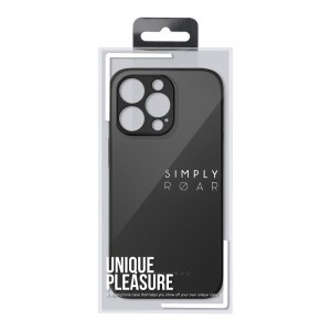 Husă iPhone 12 Pro Max ROAR Matte Glass Negru
