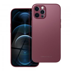 Husă iPhone 12 Pro Max ROAR Matte Glass Bordo