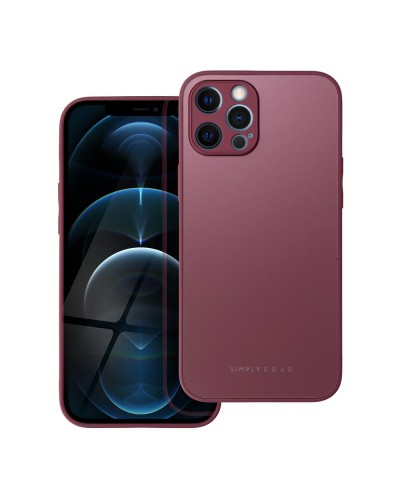 Husă iPhone 12 Pro Max ROAR Matte Glass Bordo