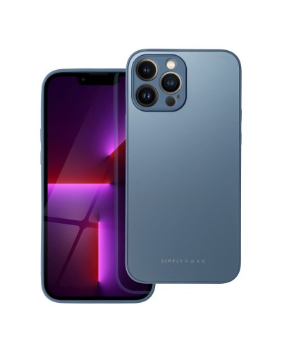 Husă iPhone 13 Pro Max ROAR Matte Glass Albastru Husă iPhone 13 Pro Max ROAR Matte Glass Albastru