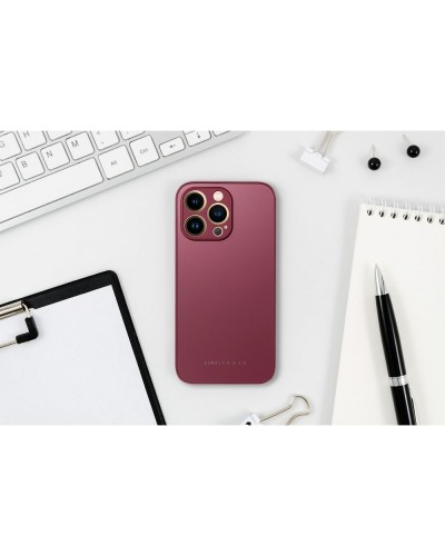Husă iPhone 13 Pro Max ROAR Matte Glass Bordo