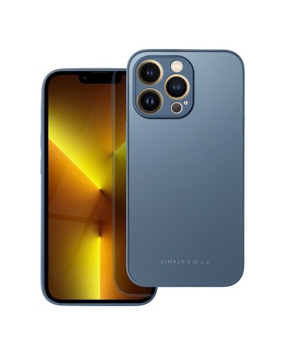 Husă iPhone 13 Pro ROAR Matte Glass Albastru