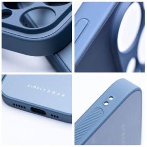 Husă iPhone 13 Pro ROAR Matte Glass Albastru