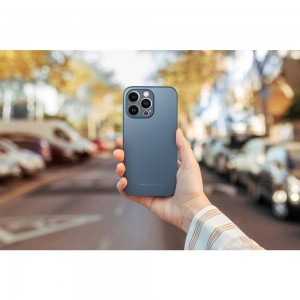 Husă iPhone 13 Pro ROAR Matte Glass Albastru
