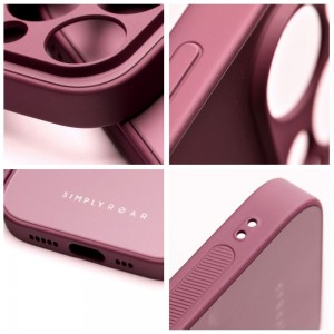 Husă iPhone 13 Pro ROAR Matte Glass Bordo
