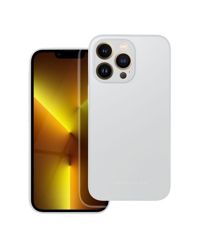 Husă iPhone 13 Pro ROAR Matte Glass Argintiu