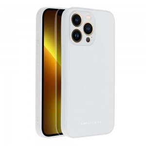 Husă iPhone 13 Pro ROAR Matte Glass Argintiu
