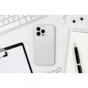 Husă iPhone 13 Pro ROAR Matte Glass Argintiu