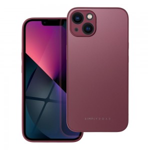 Husă iPhone 13 ROAR Matte Glass Bordo