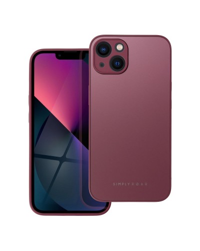 Husă iPhone 13 ROAR Matte Glass Bordo